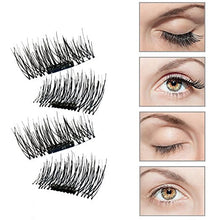 Load image into Gallery viewer, 2 Pair of 3D Reusable False Magnet Eyelashes
