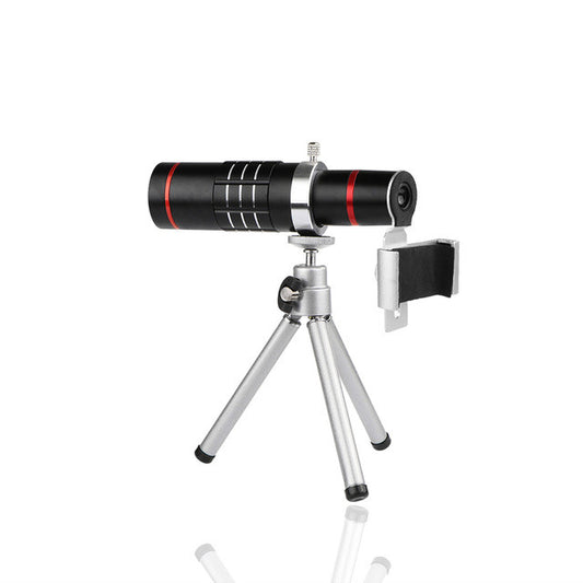 18X Zoom Telescope Phone Camera Lens with Tripod Clip For iPhone, Samsung, Pixels, LG and Oneplus