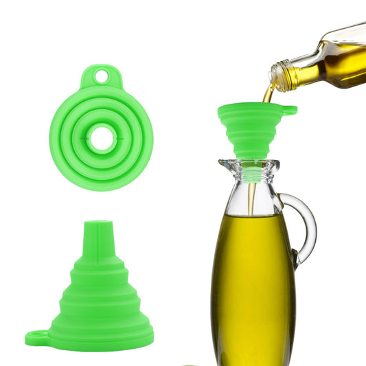 3 inch width Collapsible Silicone Funnel 9 PCS Set