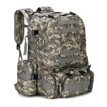 Load image into Gallery viewer, Water Resistant Outdoor 50L Military Backpack
