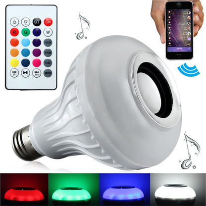 Smart LED Light Bulb with Bluetooth Speaker