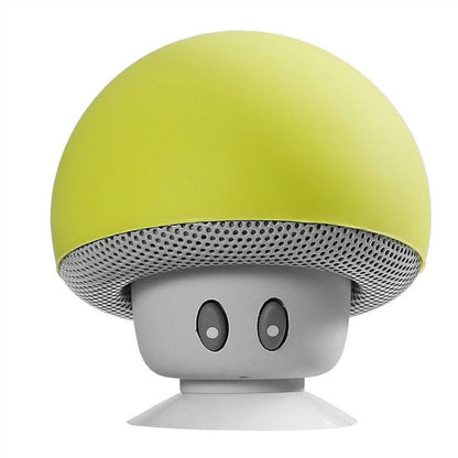 Portable Wireless Mushroom Bluetooth Speakers with Built-in Mic and Suction Cup