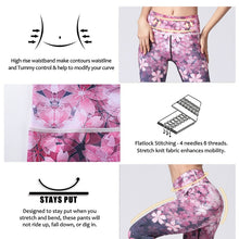 Load image into Gallery viewer, Womens Slim Fit High Waist Floral Yoga Leggings
