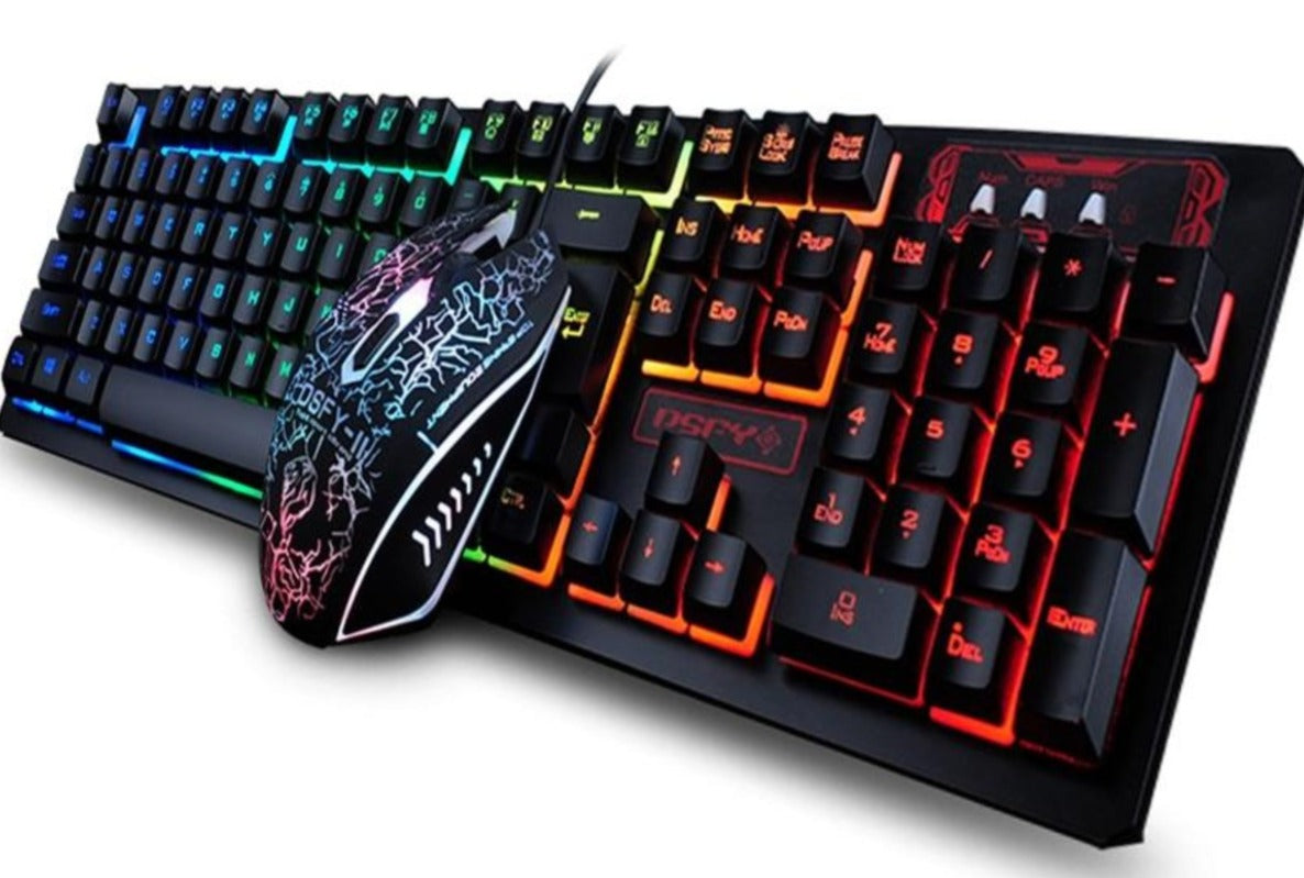 Ninja Dragon Z4 104 Keys LED Flame Gaming Keyboard with 2000 DPI Mouse