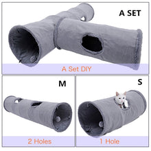 Load image into Gallery viewer, Foldable Pets Play Tube Set with Removable Ball
