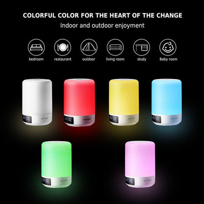 Touch Control Colorful LED Heavy Bass Wireless Bluetooth Speaker