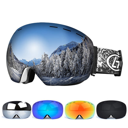 Double Layers UV 400 Protection Anti Fog Ski Goggles