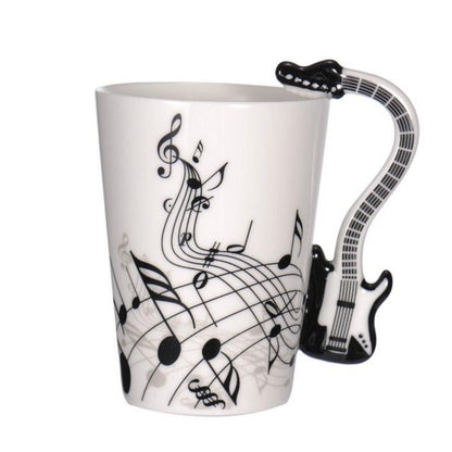 Creative Musical Notes and Musical Instrument Coffee Mug