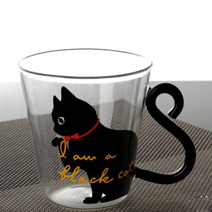 Cat Lover Creative Cartoon 8.5oz Glass Mug