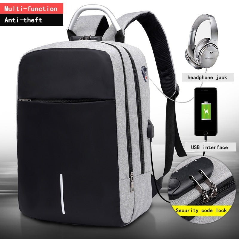 Multifunctional Anti Shock Backpack with USB and Headphone Port