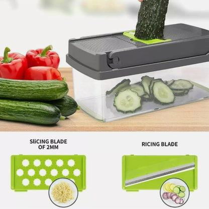Multifunction Vegetable Fruit Slicer Chopper Food Container