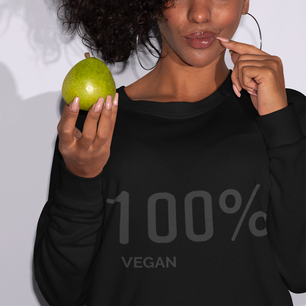 Womens 100% Vegan Logo Sweatshirt