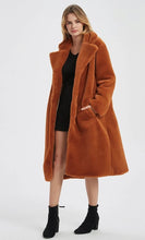Load image into Gallery viewer, Womens Faux Fur Coat with Notch Collars
