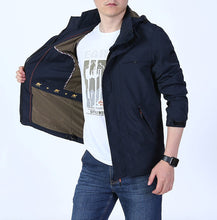 Load image into Gallery viewer, Mens Zip Up Jacket with Removable Hood
