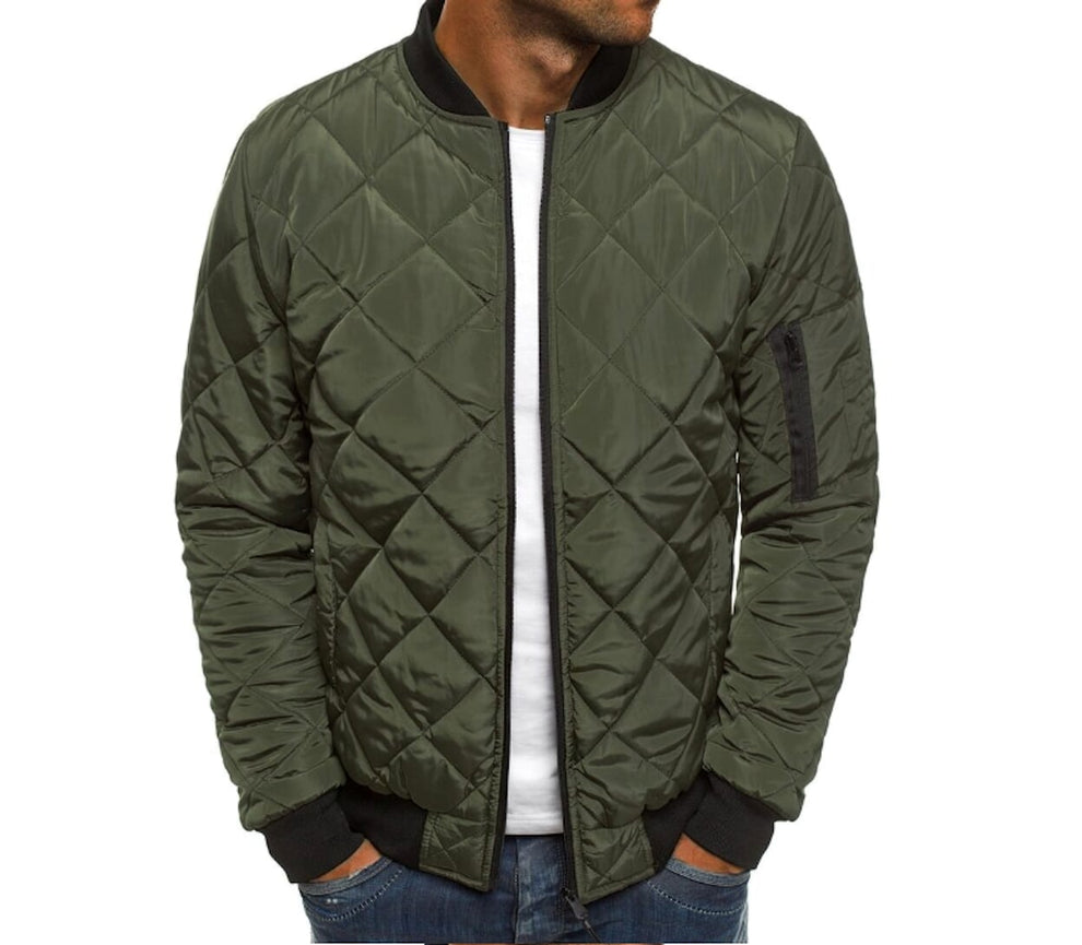 Quincy Solid Pattern Men's Bomber Premium Jacket