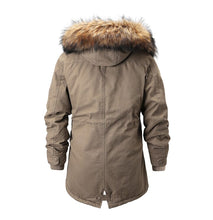 Load image into Gallery viewer, Mens Parka Jacket with Inner Fur Lining
