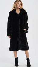 Load image into Gallery viewer, Womens Hooded Faux Fur Coat with Pockets
