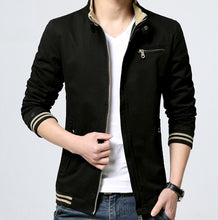 Load image into Gallery viewer, Mens Stand Collar Zipper Jacket
