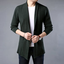 Load image into Gallery viewer, Mens Mid Length Single Button Cardigan
