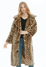 Load image into Gallery viewer, Womens Leopard Print Overcoat
