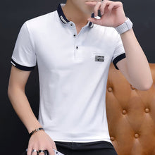 Load image into Gallery viewer, Mens Short Sleeve Two Tone Polo Shirt
