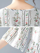 Load image into Gallery viewer, Womens Floral Top with Ruffles

