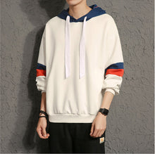 Load image into Gallery viewer, Mens Pullover Hoodie With Contrast Stripes
