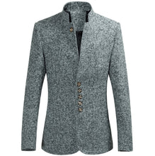 Load image into Gallery viewer, Mens Stand Collar Granite Blazer

