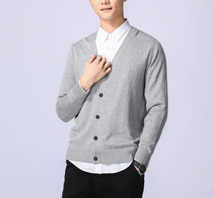 Mens Everyday Button Down Knit Cardigan