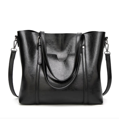 Womens Faux Leather Tote Bag