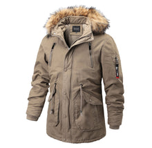 Load image into Gallery viewer, Mens Parka Jacket with Inner Fur Lining
