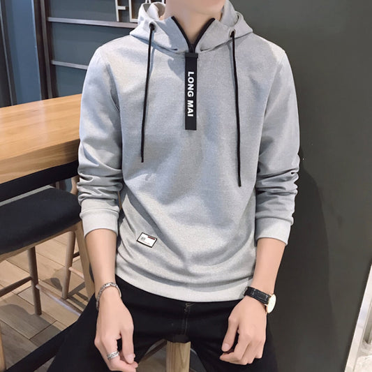 Mens Pull Over Hoodie with Zipper