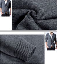Load image into Gallery viewer, Mens Button Up Cardigan
