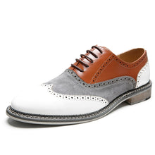 Load image into Gallery viewer, Mens Contrasting Wingtip Oxford Shoes
