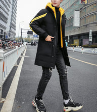 Load image into Gallery viewer, Mens Two Tone Hooded Coat
