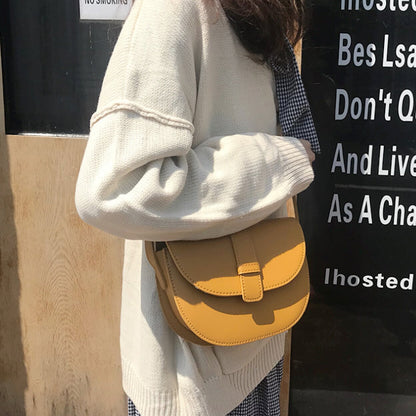 Womens Snap Button Crossbody Bag