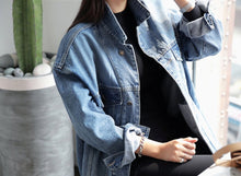 Load image into Gallery viewer, Womens Denim Trench Coat
