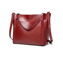 Load image into Gallery viewer, Street Style Vegan Leather Tote Bag
